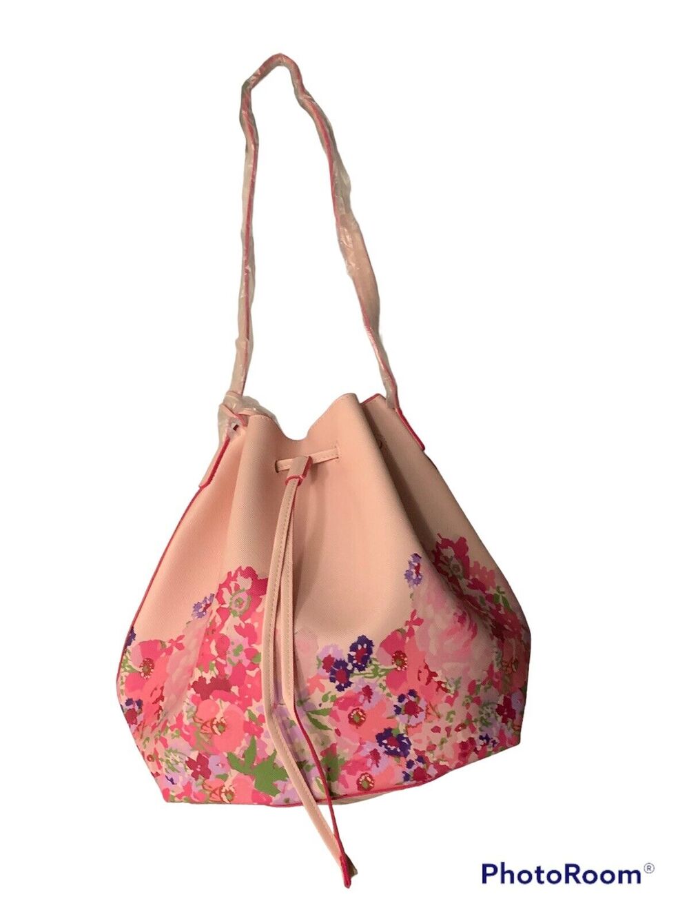 Estee Lauder Floral 15 X 11 Bucket Bag Pink Color With Small Bag - New!